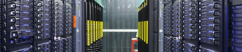 Information technology cabinets within a data center facility